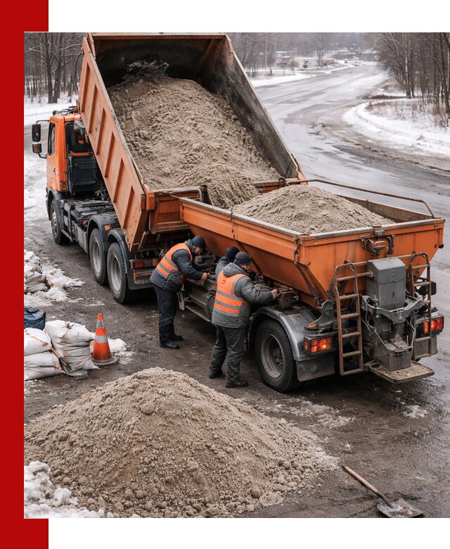 Поставка и вывоз пескосоля в Курчатове оптом и в розницу