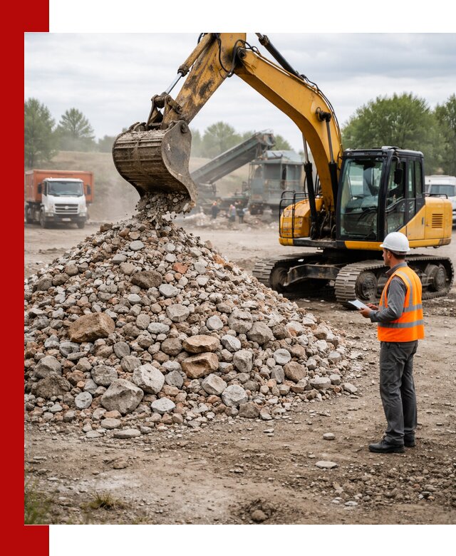 Доставка и вывоз строительного боя в Курчатове