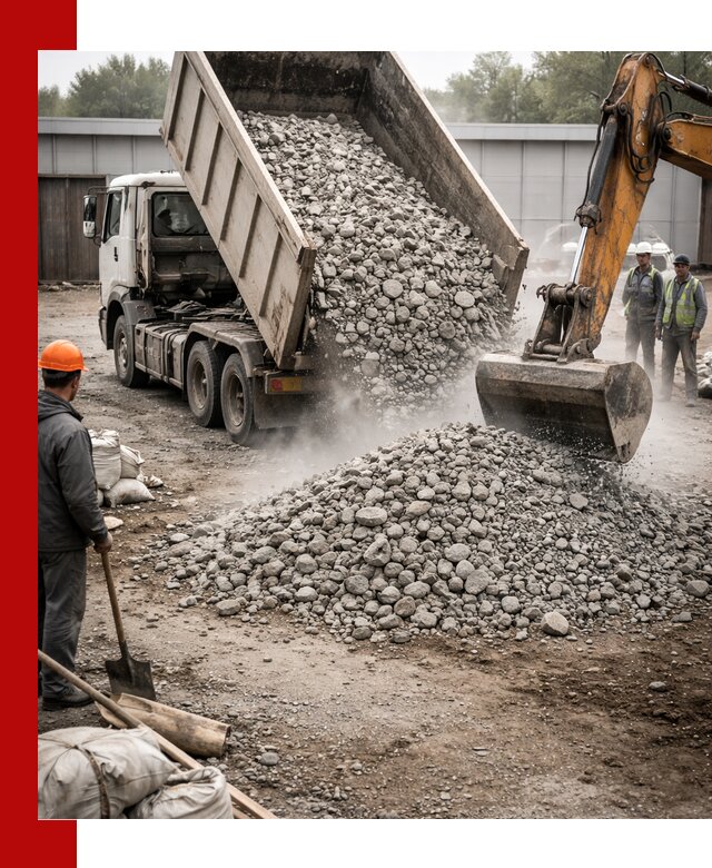 Доставка дробленого бетона в Курчатове оптом и в розницу