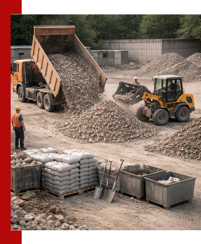 Вторичные материалы для отсыпки в Курчатове — поставка и доставка