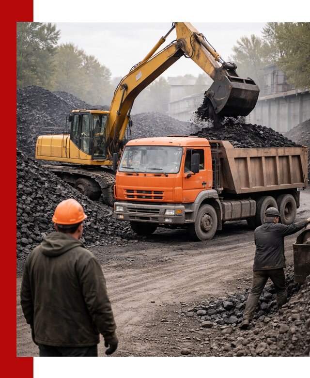 Доставка угля автотранспортом в Курчатове быстро и выгодно