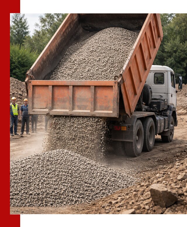 Доставка сыпучих материалов самосвалом в Курчатове быстро и надежно