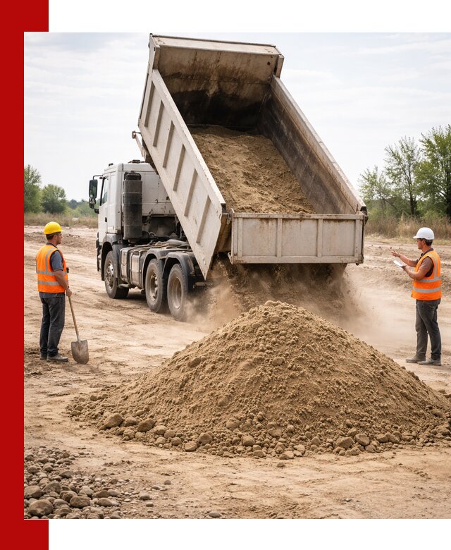 Доставка самосвалом 15 кубов в Курчатове за город и по городу