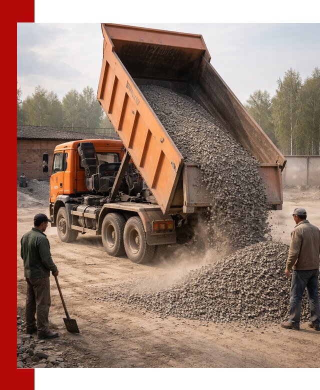 Доставка самосвалом 20 м3 в Курчатове быстро и надежно