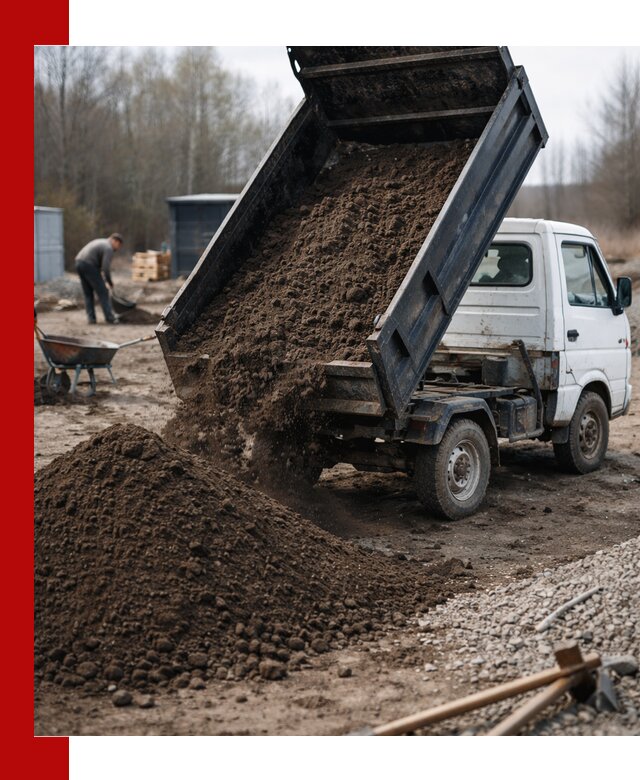 Аренда минисамосвала в Курчатове для доставки сыпучих материалов