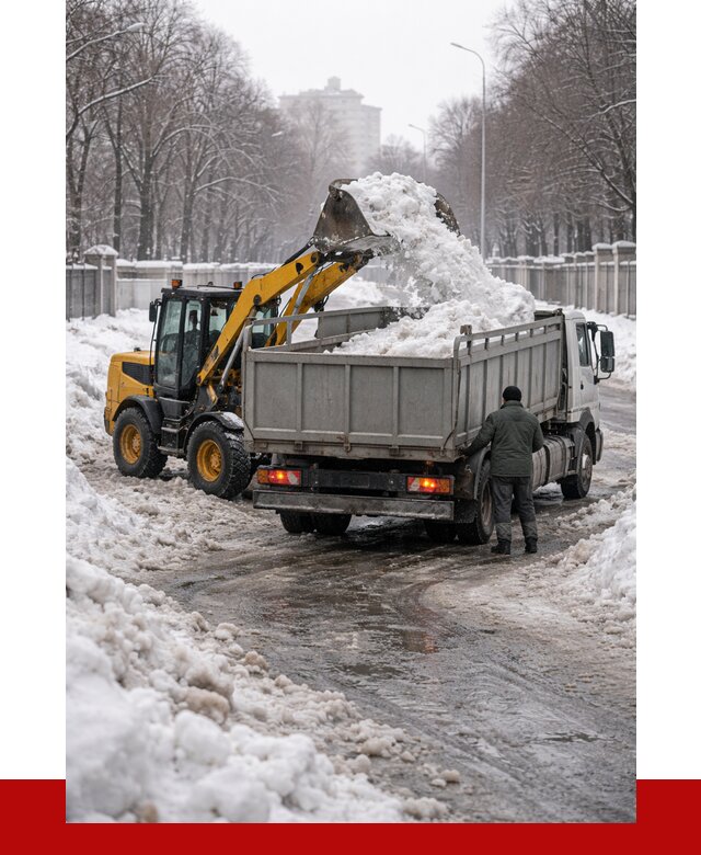 Вывоз снега с погрузкой в Курчатове от 3566 р. ПРОНЕРУДКрч
