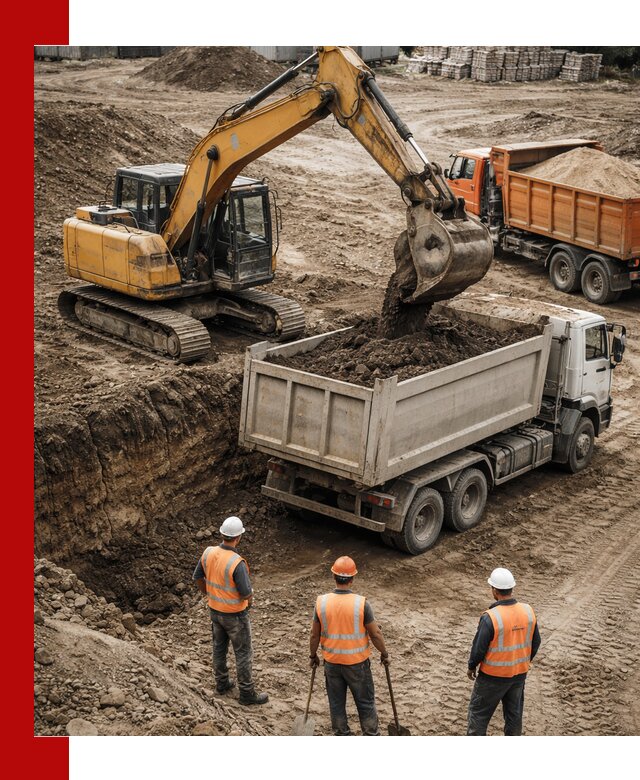 Разработка грунта для строительства и благоустройства в Курчатове