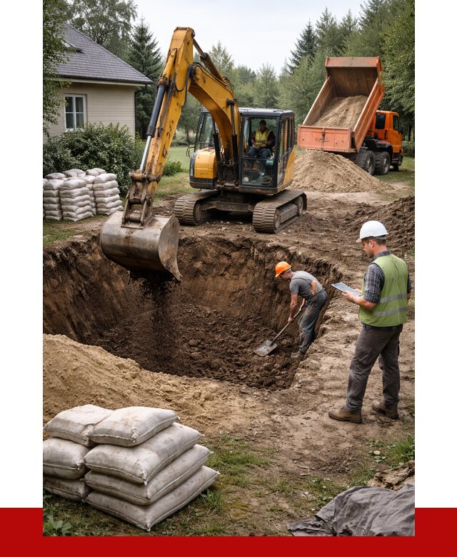 Рытье котлована в Курчатове быстро от 4585 р. ПРОНЕРУДКрч