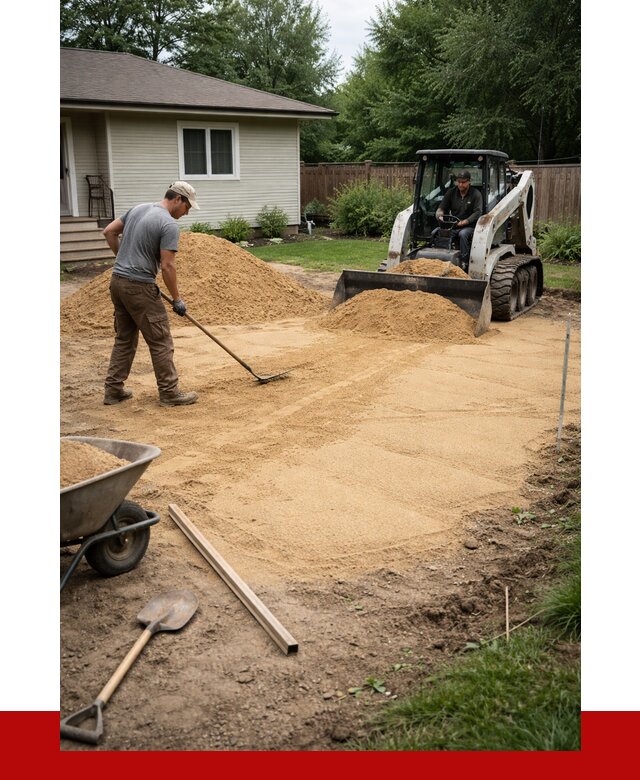 Отсыпка участка песком в Курчатове, от 2547 р., ПРОНЕРУДКрч