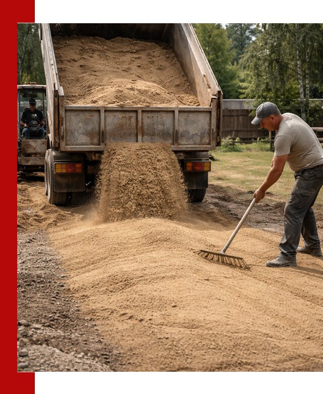 Отсыпка участка песком в Курчатове быстро и качественно