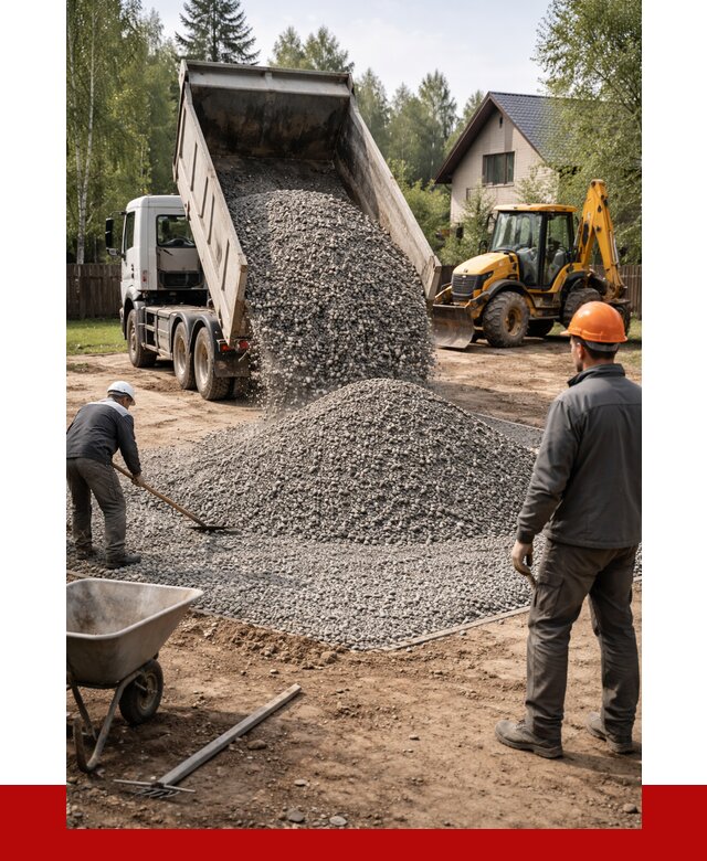 Отсыпка участка щебнем в Курчатове от 6622 р. ПРОНЕРУДКрч